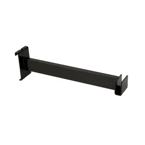 12"L Hangrail Bracket to Hold Rectangular Tubing Black Econoco BLK/FB