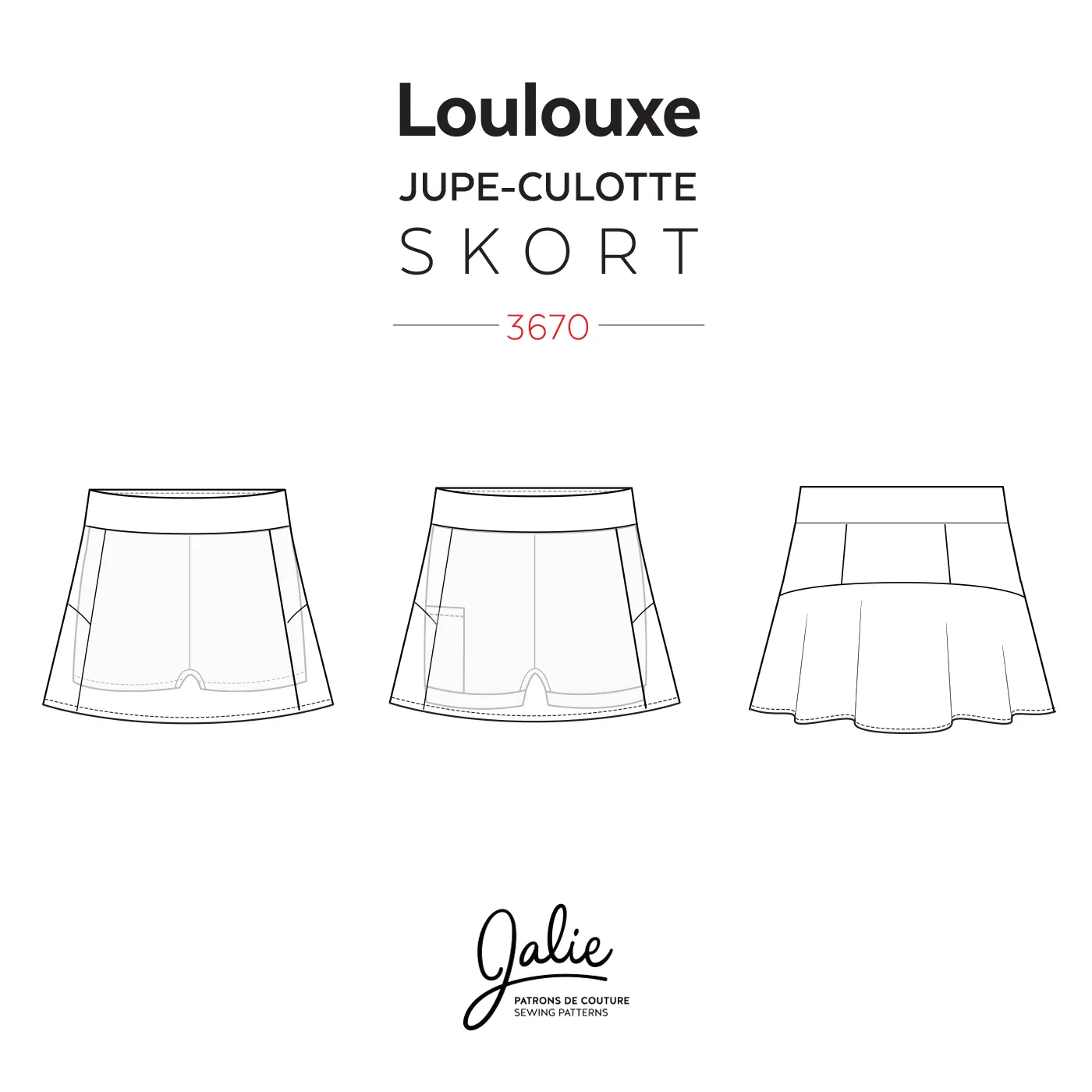 3670 // LOULOUXE Skort