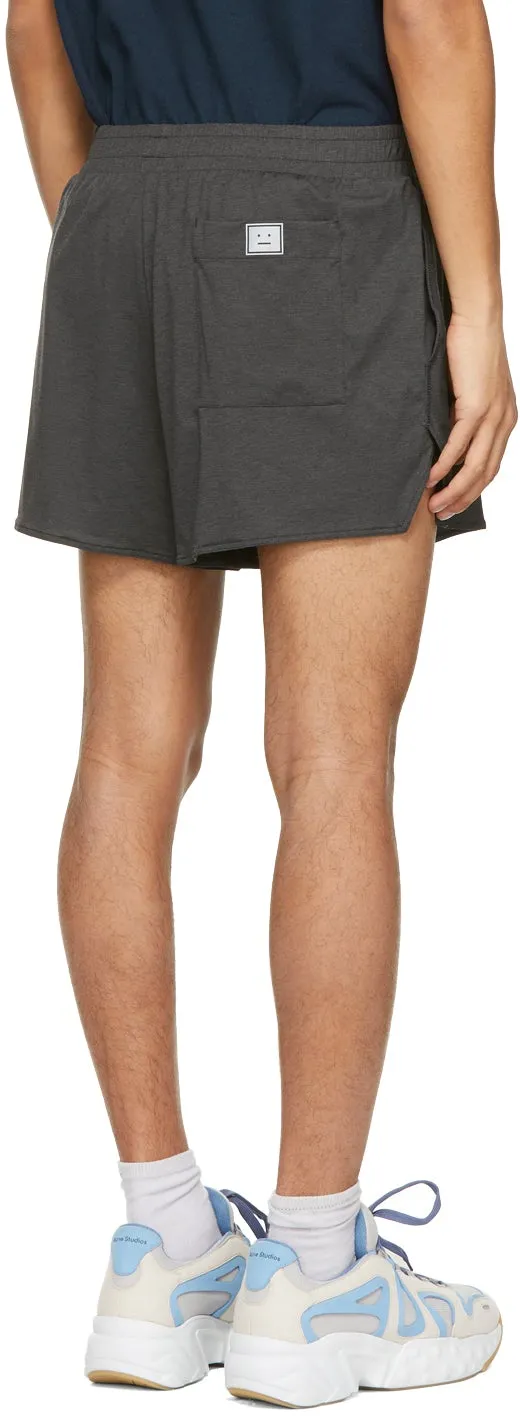 Acne Studios Black Jersey Running Shorts