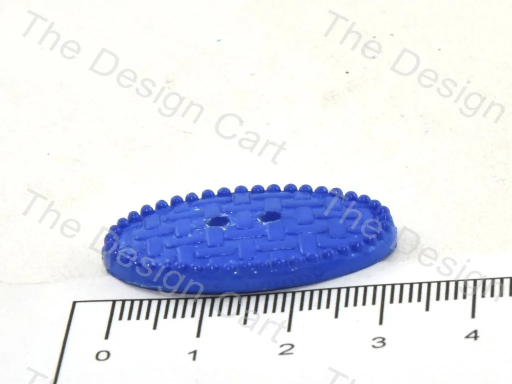 Assorted Pack Of Mesh Design Oval Polyster Buttons