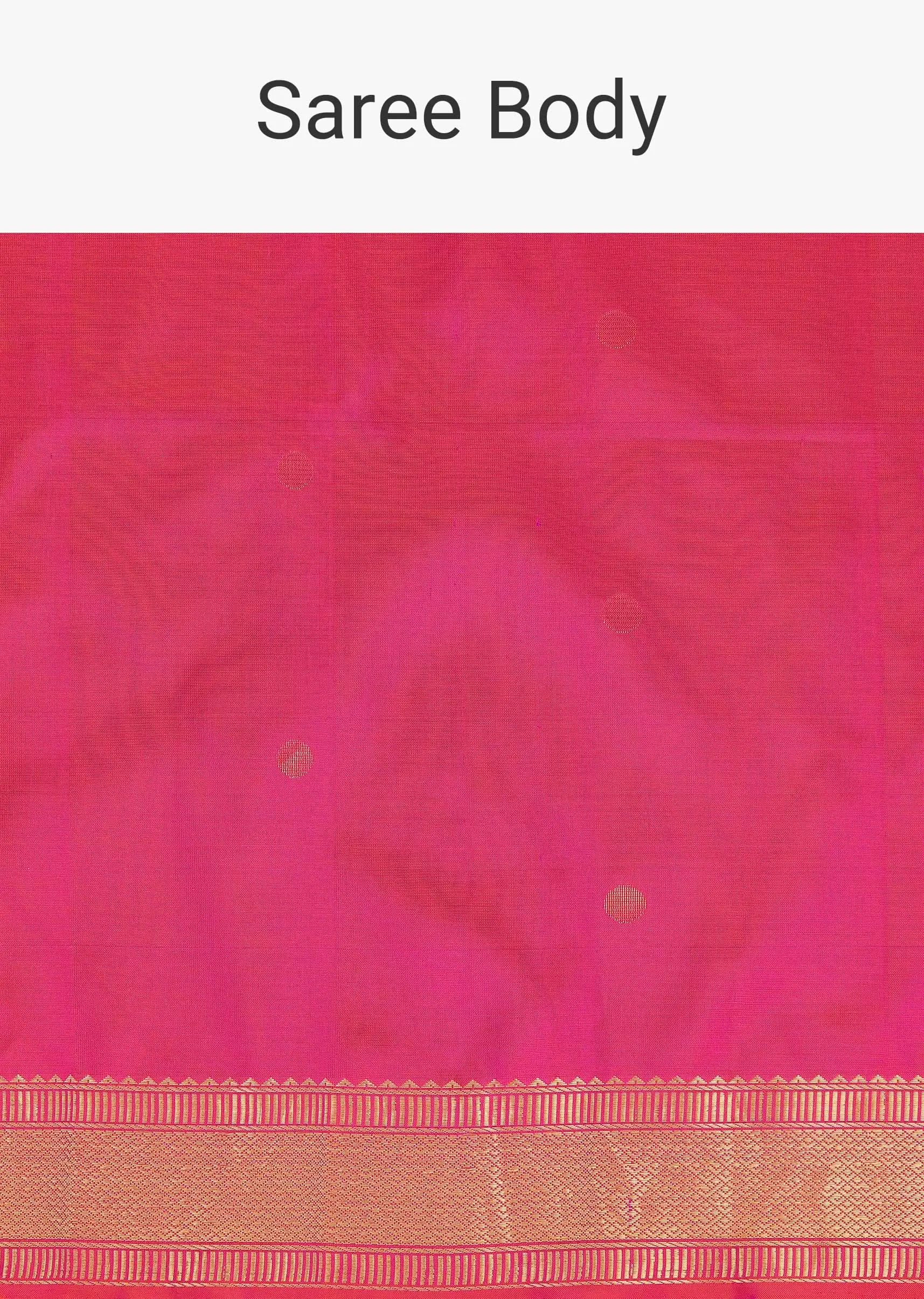 Azalea Pink Silk Saree In Zari Woven Border With Paithani Pallu And Unstitched Blouse