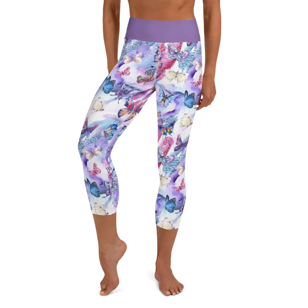 Butterflies Capri Leggings