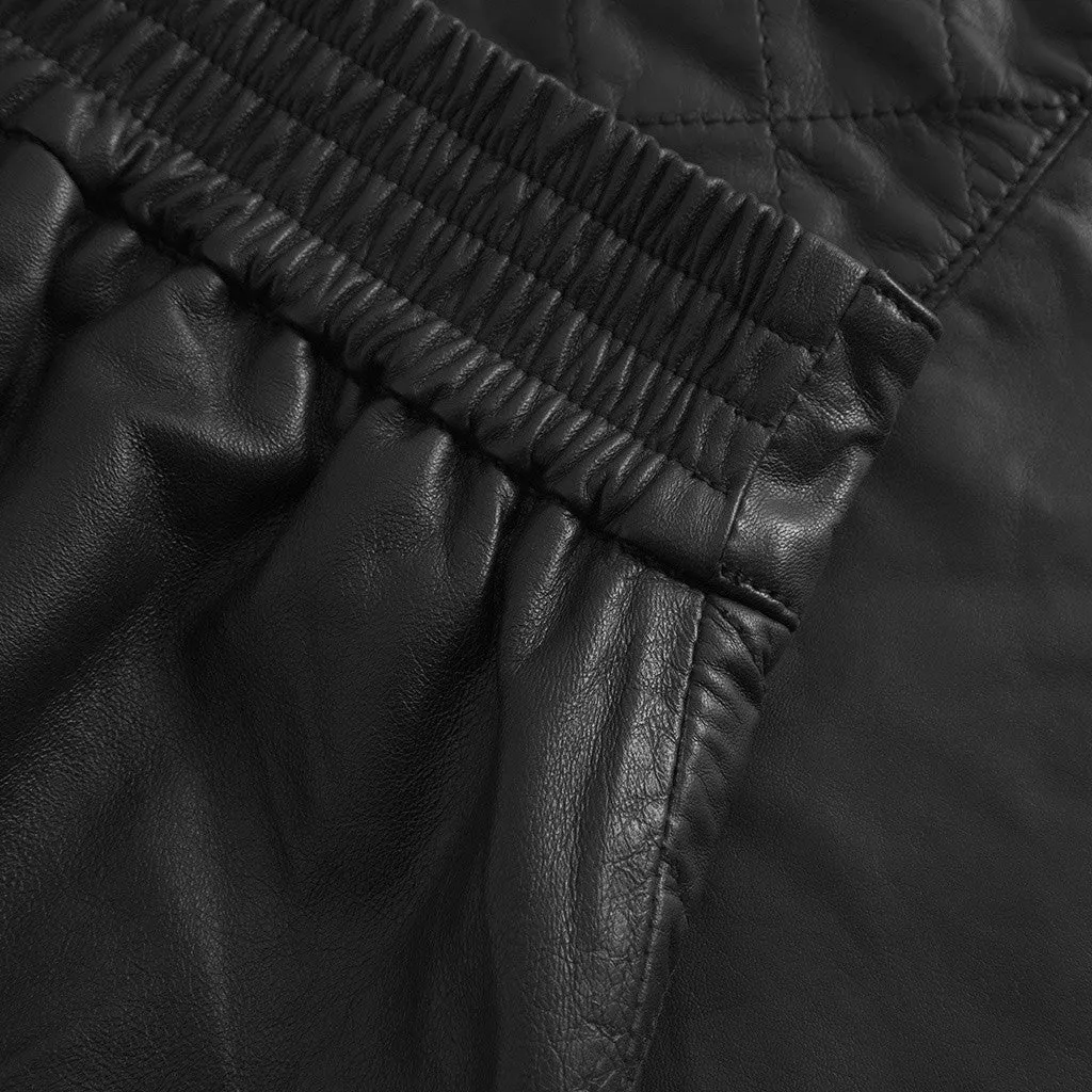 Camilla short leather skirt / 51238 - Black (Nero)