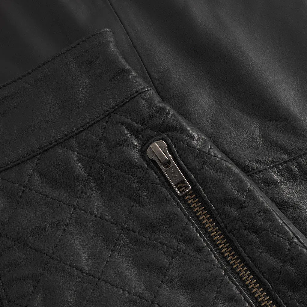 Camilla short leather skirt / 51238 - Black (Nero)