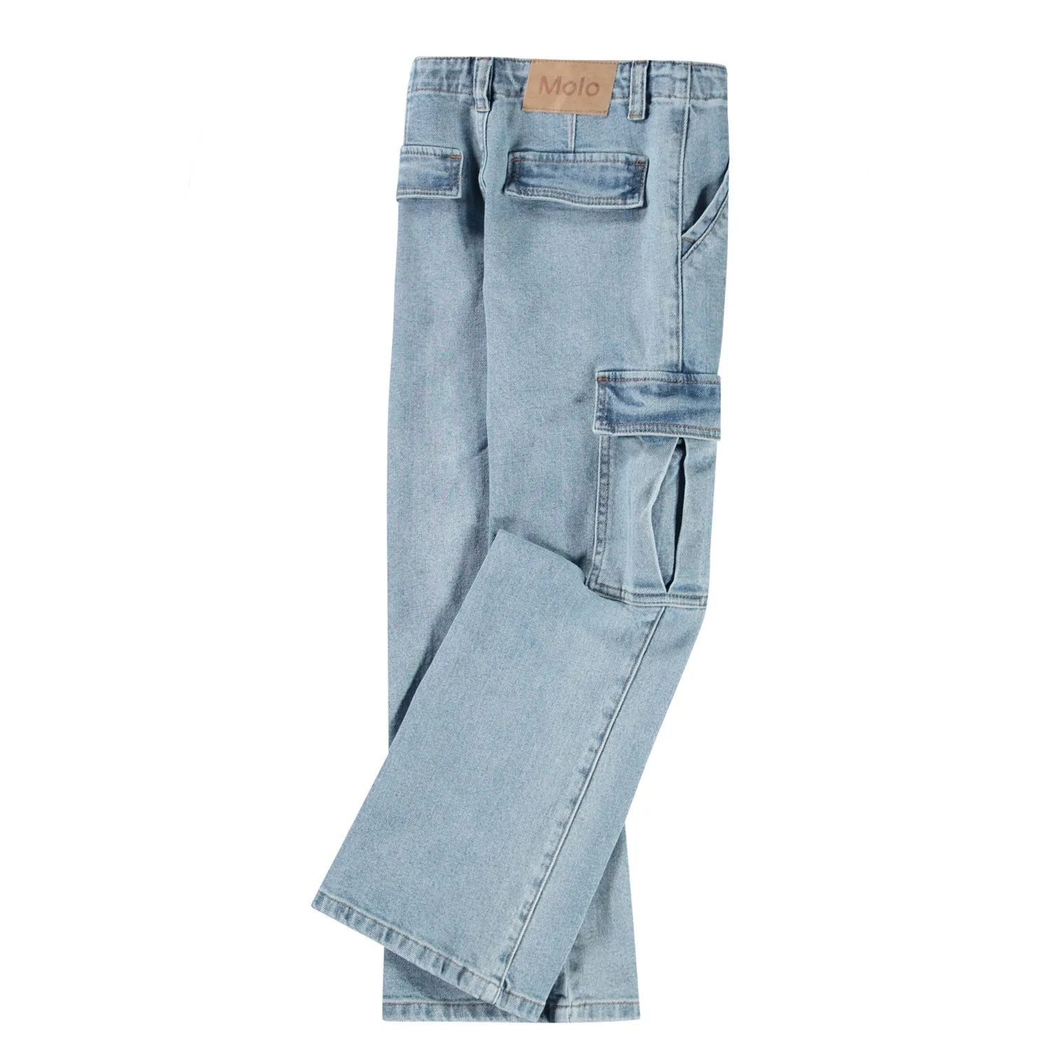 Distressed Cargo Jeans