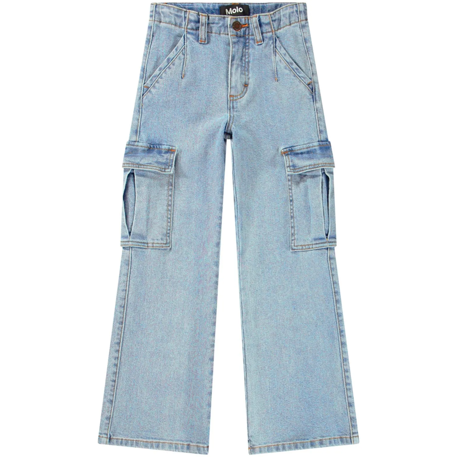 Distressed Cargo Jeans