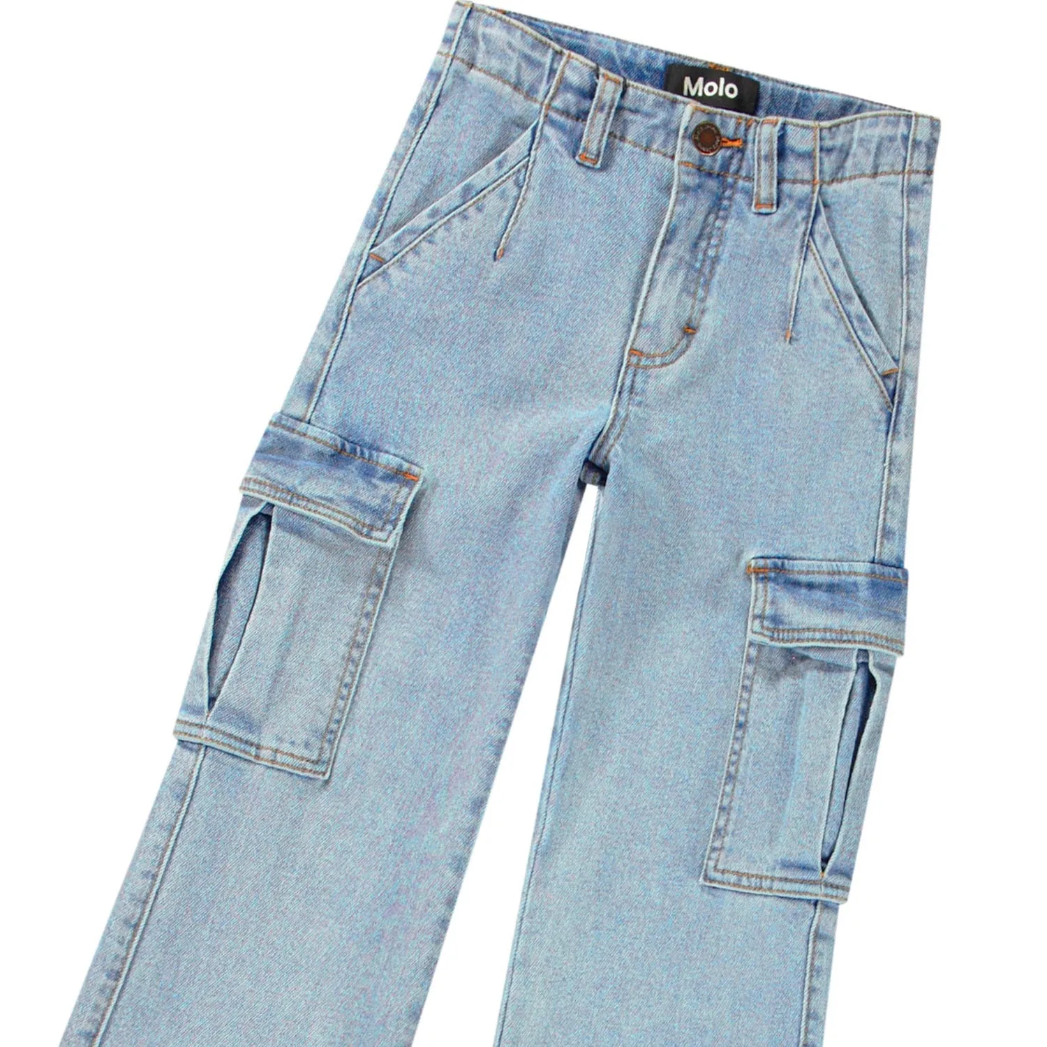 Distressed Cargo Jeans