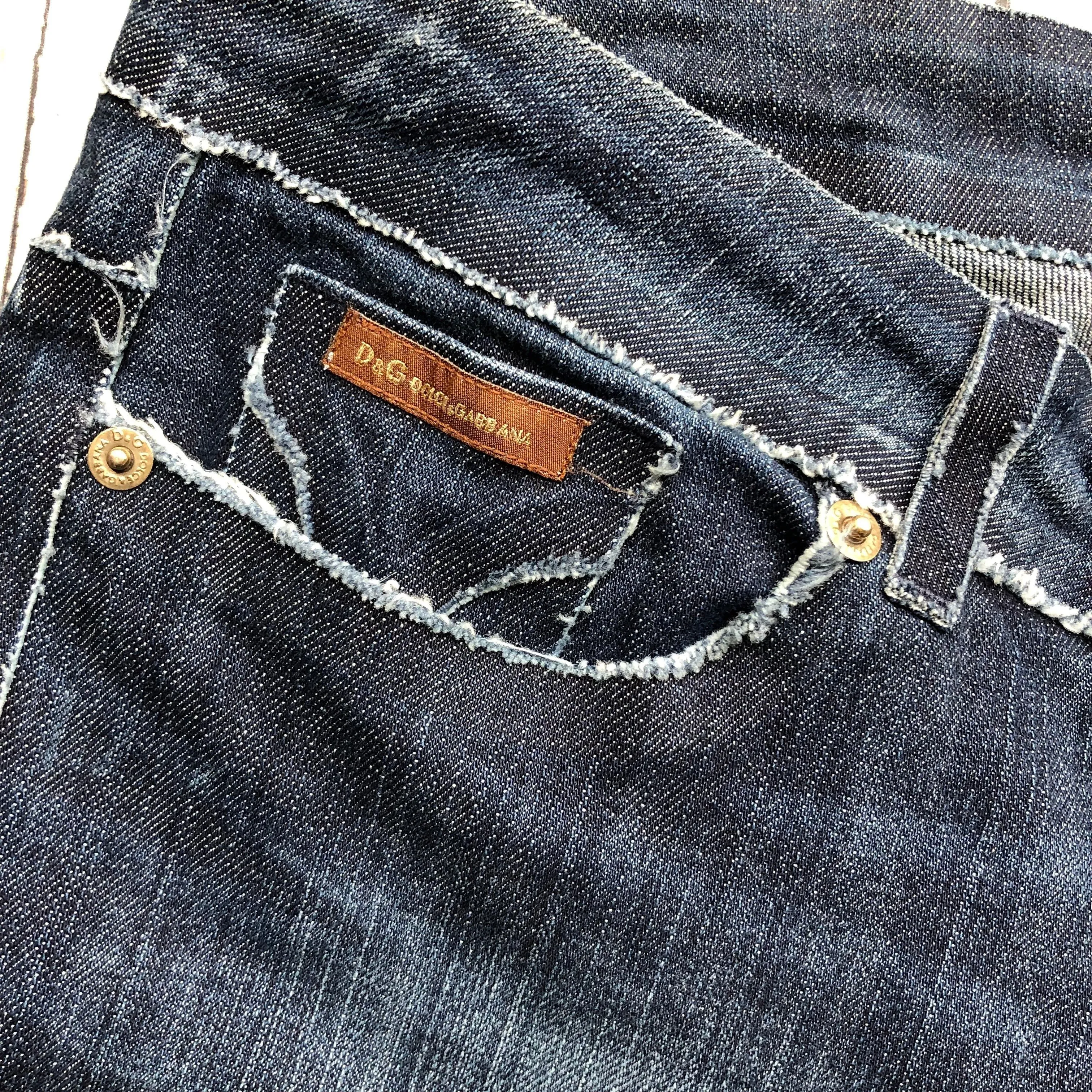Dolce & Gabbana D&G Raw Seam 'Cute' Jeans - Size 28