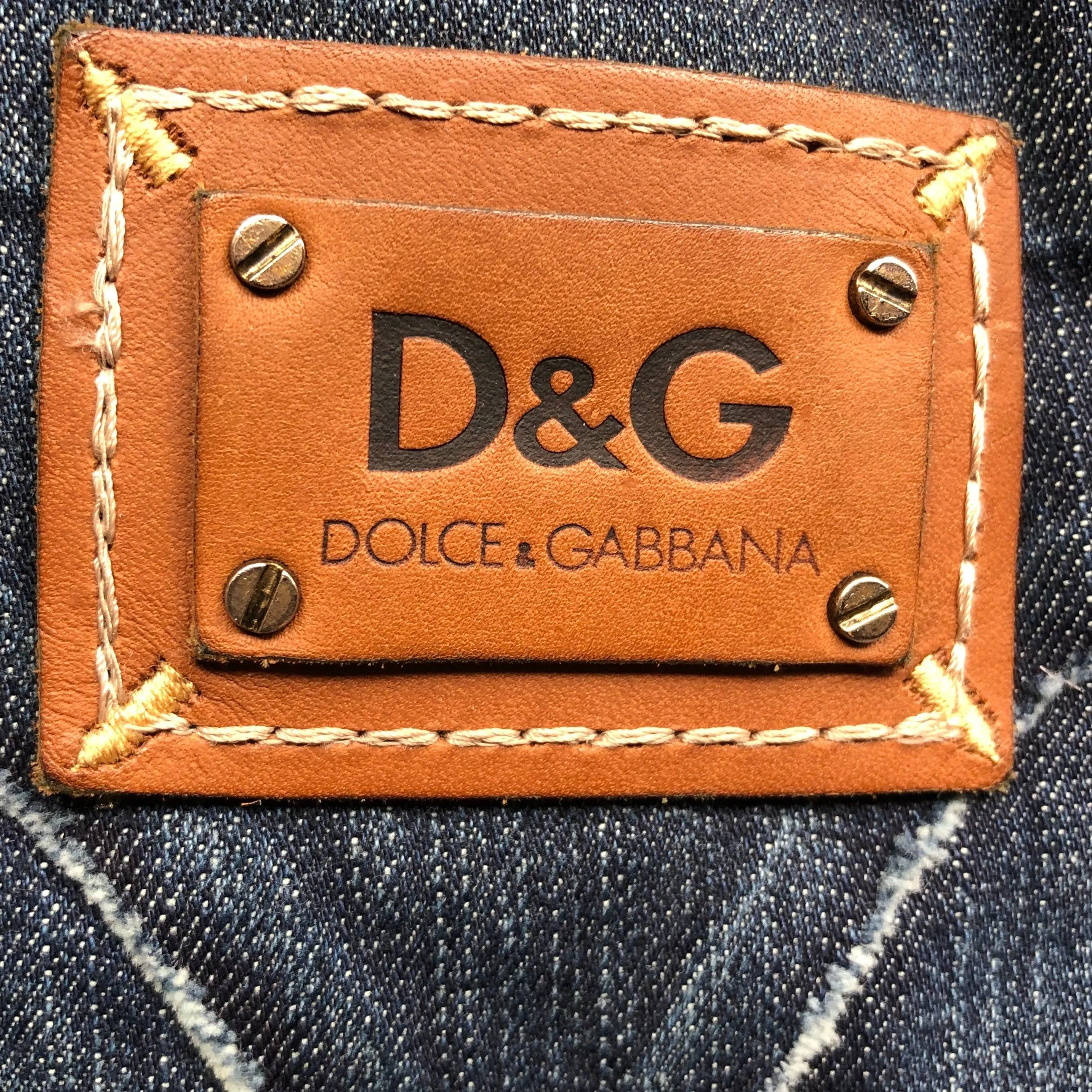 Dolce & Gabbana D&G Raw Seam 'Cute' Jeans - Size 28
