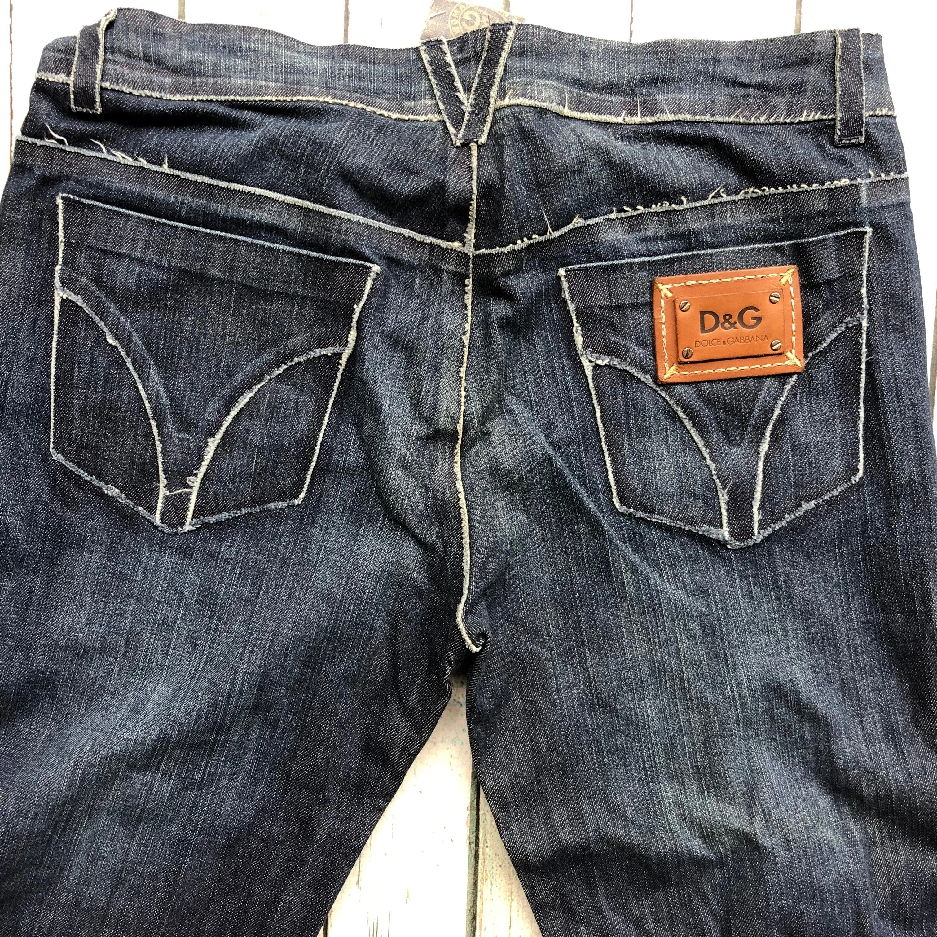 Dolce & Gabbana D&G Raw Seam 'Cute' Jeans - Size 28