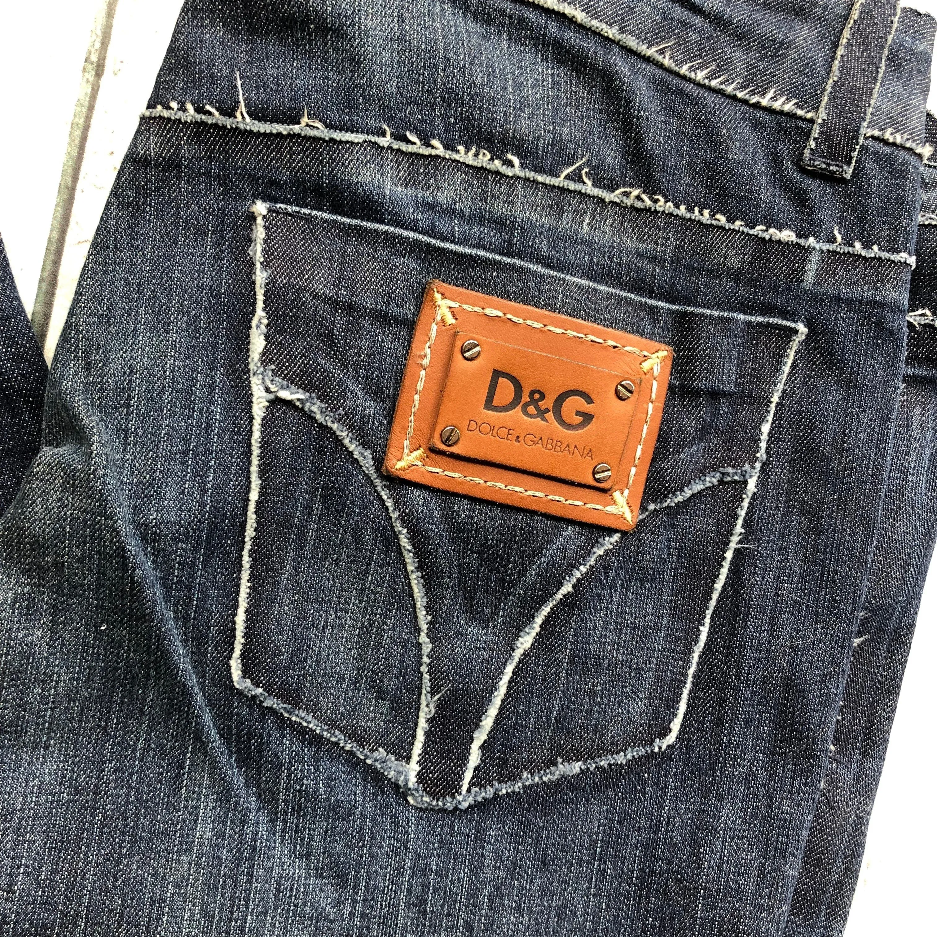Dolce & Gabbana D&G Raw Seam 'Cute' Jeans - Size 28