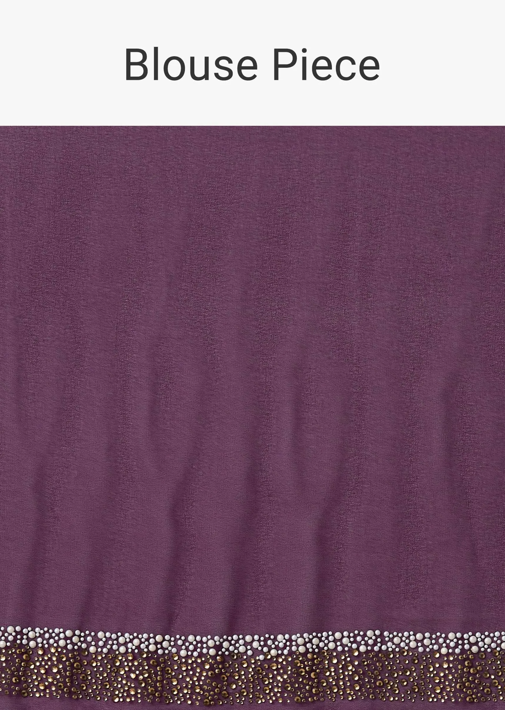 Grape Purple Sequins Saree With An Embellished Border