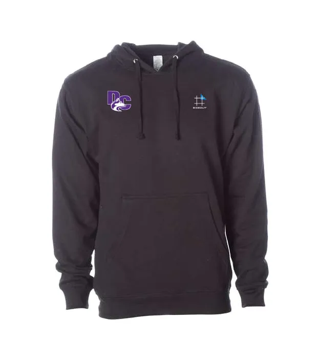 Huskies Volleyball Unisex Black Hooded Sweatshirt
