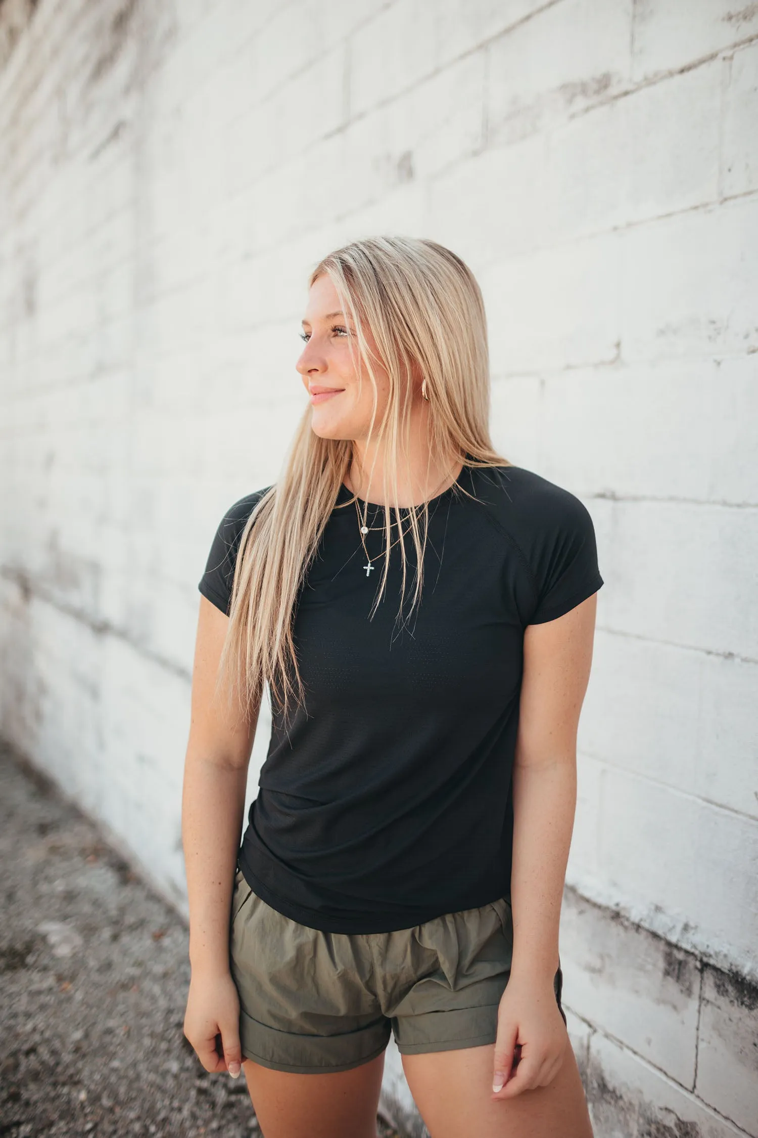 Light Olive Running Shorts