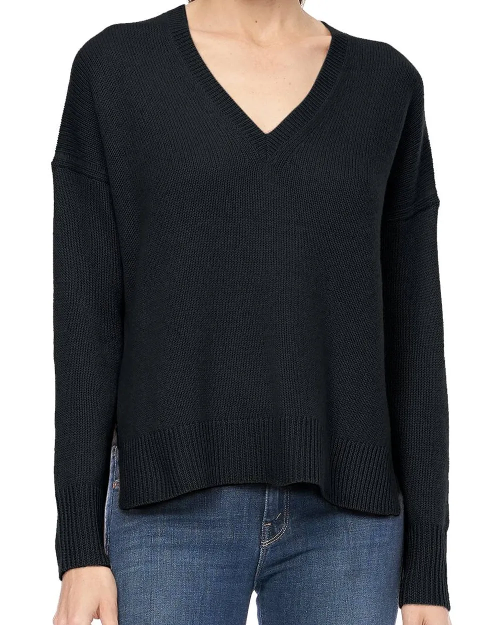 Navy V-Neck Siena Sweater