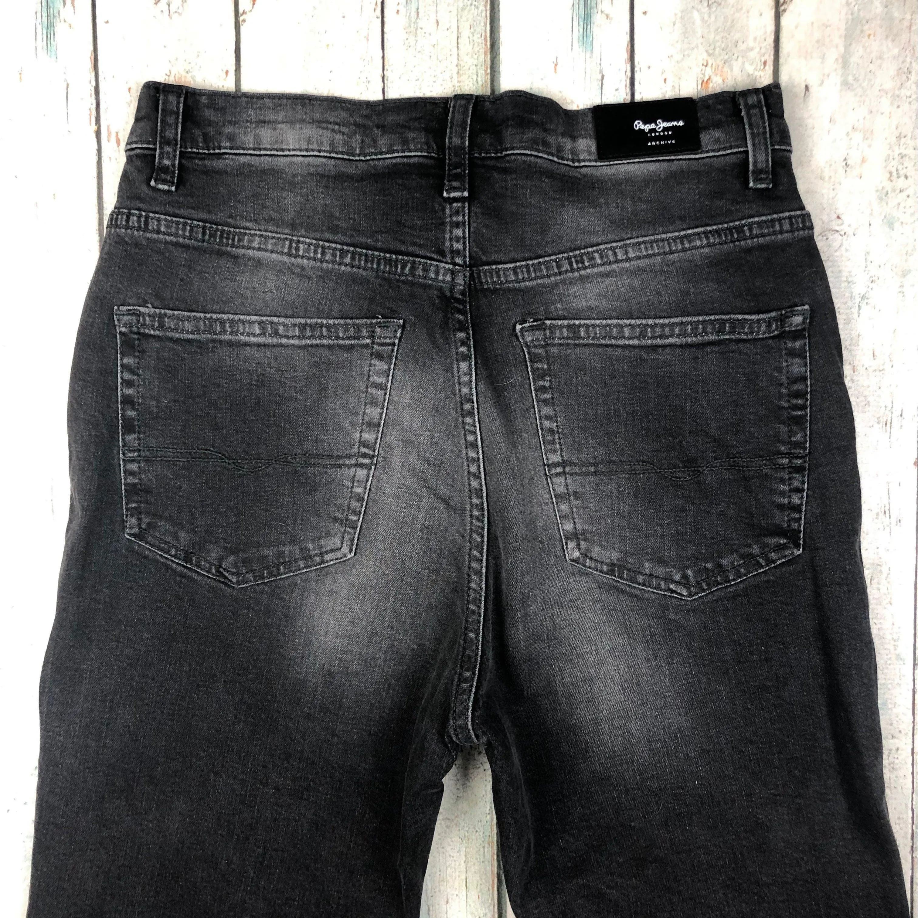 Pepe 'Betty' Ladies Mom Straight High Waist Jeans- Size 26