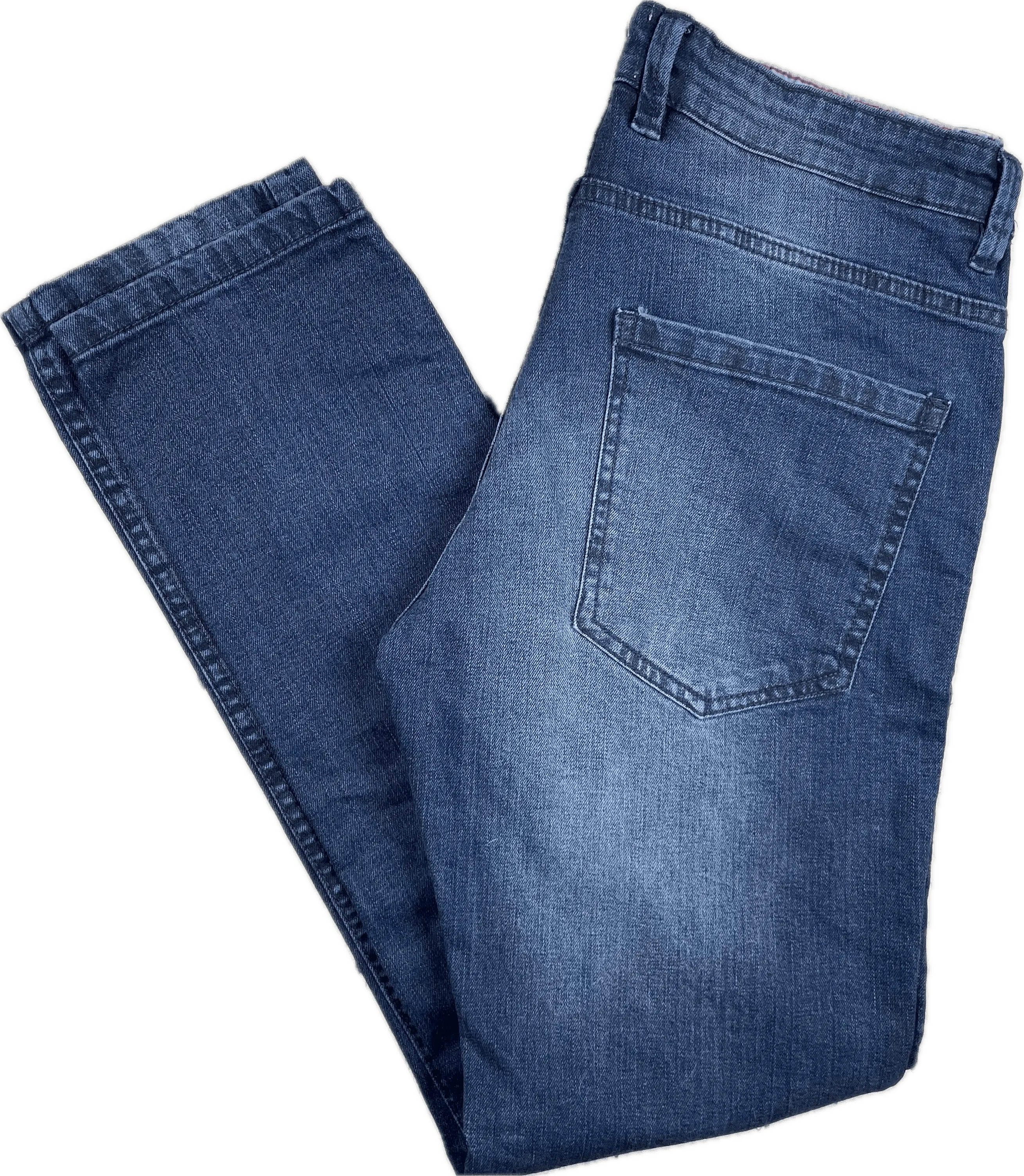 Piazza Italiaman Distressed  Slim Fit Jeans - Size 46 It or 30"