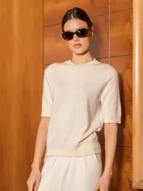 Roma Cashmere Sweater Ivory