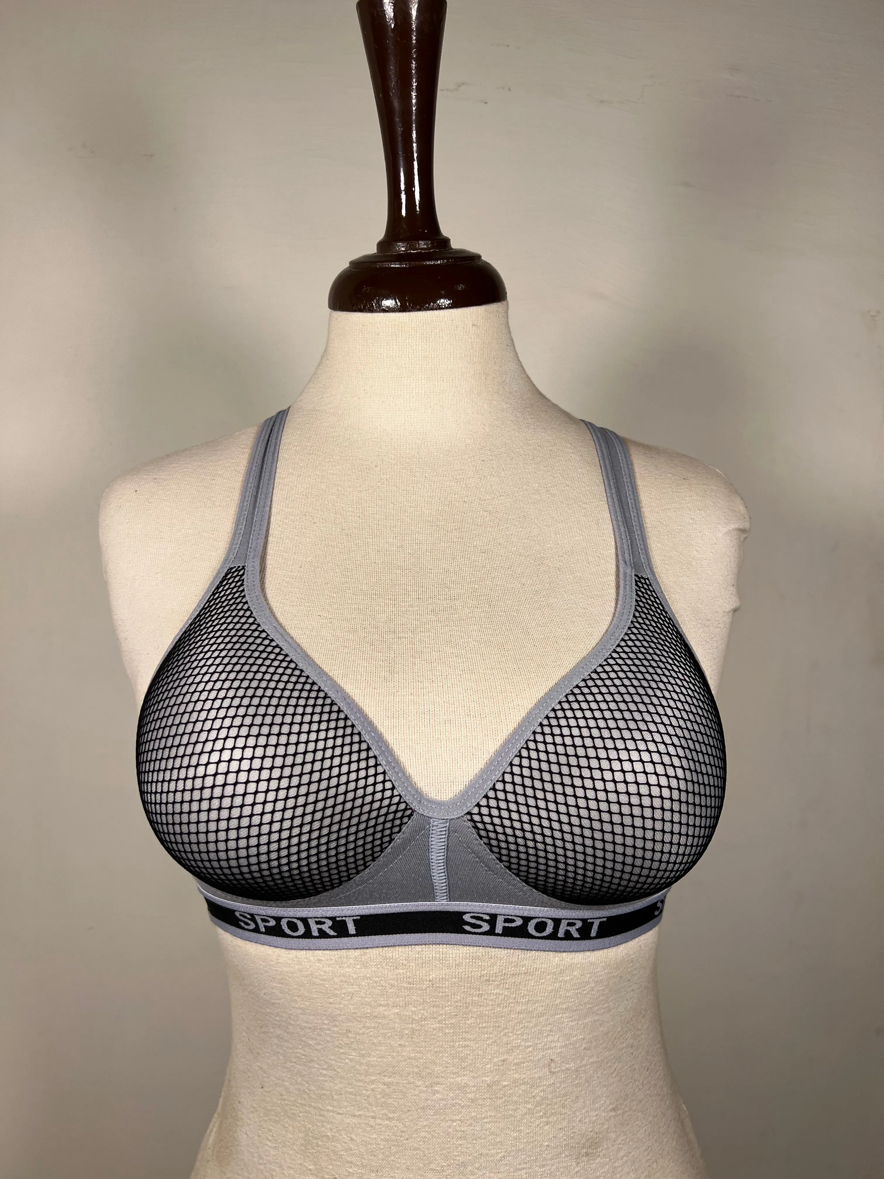 Shocking Pink Sports Back Padded Bra