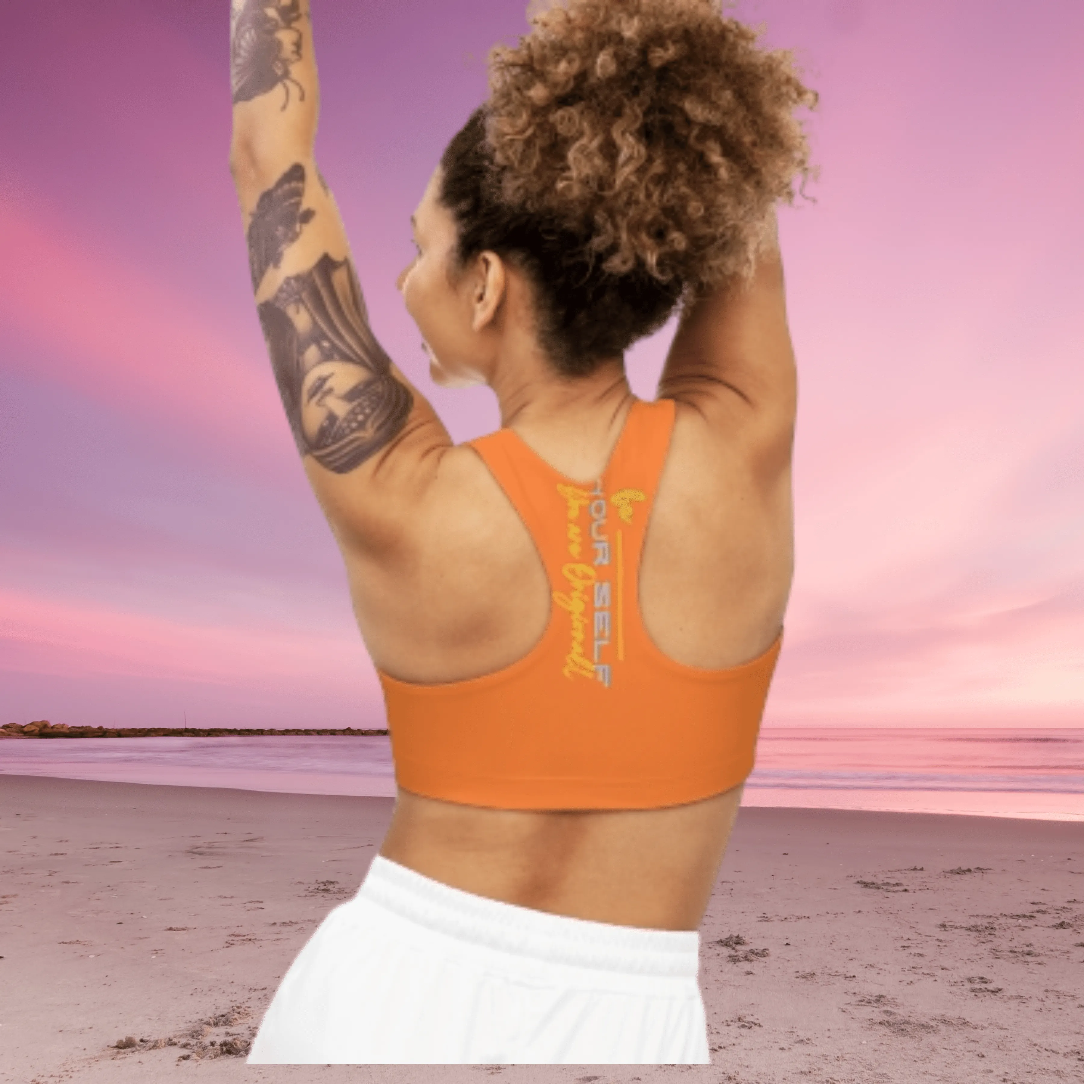 Sports Bra ( Be Yourself ) ORANGE