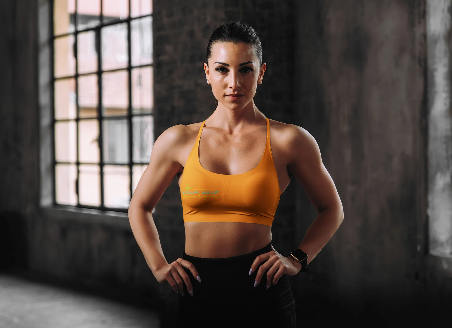 Sports Bra ( Be Yourself ) ORANGE